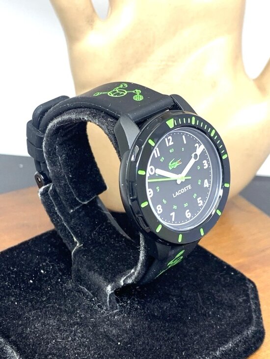 Lacoste Womens Kids Watch 2030052 Quartz Mini Tennis Green Dial Rubber Band 35mm main image 8